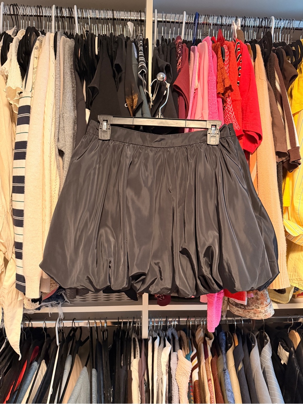 RHODE Blanca Black Bubble Skirt